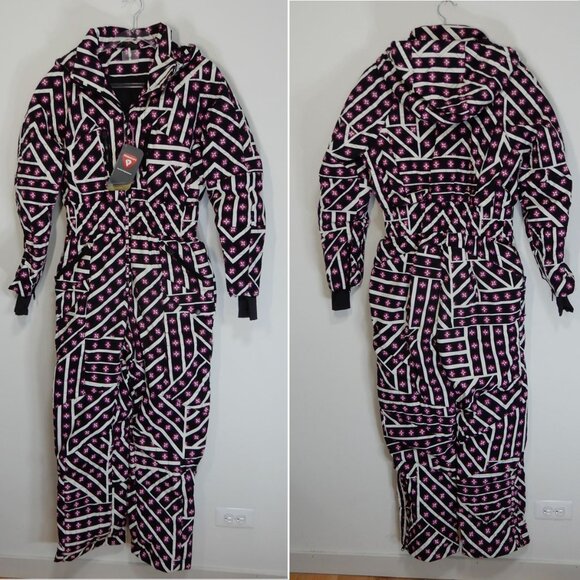 FREE PEOPLE Movement All Prepped Printed SKI SUIT Sz S Waterproof Insulated NEW - Picture 6 of 13